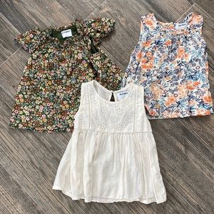 Toddler Girl Old Navy tank blouse bundle
